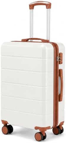YOETEY 24 Inch Checked Luggage 25.6x16.9x10.6, 65L Expandable Har...