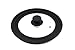 J&C Life Silicone Lids for Pans, Pots & Skillets | Durable, Universal, Easy to Use Glass & Silicone Lid for Pots & Pans Fits 8.5”, 9.5”or 10.5” Diameter,Black