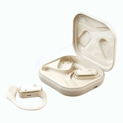 Image of True Wireless Stereo in Ear Earbuds with Environmental Noise Cancellation | Low Latency Gaming | Type-C Fast Charging | 30 Hours Long Playtime Charging Case | Bluetooth 5.3 Earbuds TWS[ Beige ].