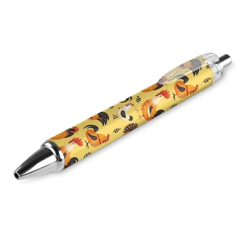 Bolígrafo retráctil Roosters de 4 piezas: ideal para tus apuntes de clase y tareas de oficina 6