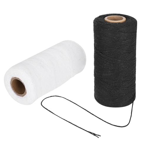 Xolsurg 2Pcs High Quality Embroidery Machine Thread 8/4 Warp Yarn Weaving Cotton Spinning 250 Meters