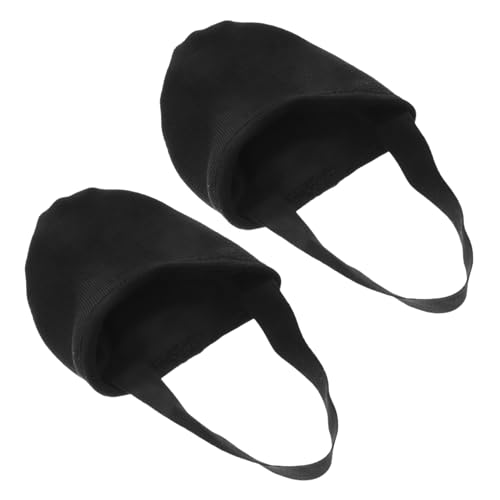 WRITWAA 1Pair Knitted Non Slip Yoga Dance Shoes for Women Breathable Forefoot Ballet Dancer Shoes Comfortable S for All Levels of Dance Black