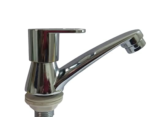 Pillar Cock Tap/Pillar Tap Foam Flow Water for Washbasin ( Type :- Wave, Material :- ZINCH Alloy) Pillar Tap Faucet (Deck Mount Installation Type) (5)