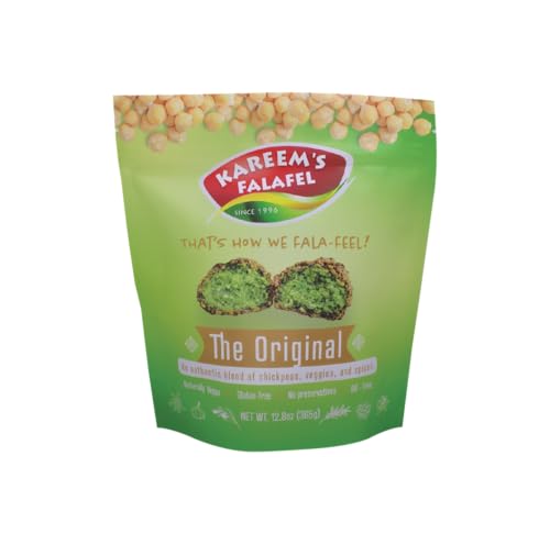 Kareem's Frozen Falafel - Vegan/Gluten-Free Authentic 4LB (64oz) Fresh/Frozen Falafel Mix (Uncooked &amp; Oil Free)