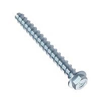 HECO 48383 MMS plus SKT Multi-Monti Schraubanker mit Scheibe, 6 x 50 mm, verzinkt, 100 Stück – Ansicht 2