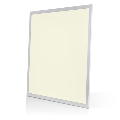 Bright Source 600x600 LED Panel, Backlit Recessed Ceiling Tile Light, 40W, 3600lm, 90° Beam Angle, 3000K Warm White, Driver Included, Low-Glare UGR<19, Flicker Free
