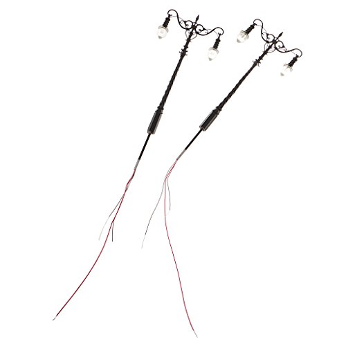 10 Pz SMD Lampada Modello Lampioni Layout Lampione Ferrovia Treno Giardino Parco Giochi Scenario Lampada A Led Illuminazione 1:87 HO Scala 3 V - Foto 10