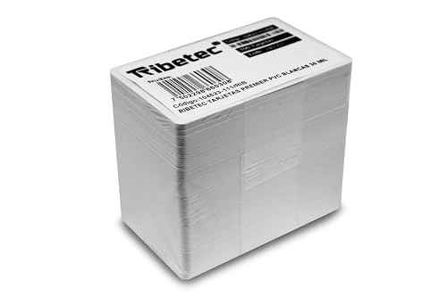 100 Tarjetas Plástico PVC Cr80 ideal para impresoras Zebra, Evolis, Fargo, Datacard