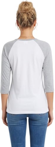 Image of ToBeInStyle Women's Classic Two Color Cotton Baseball T-Shirts