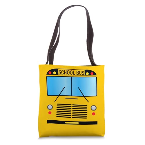 School Bus Halloween Costume Yellow School Bus Driver Tote Bag