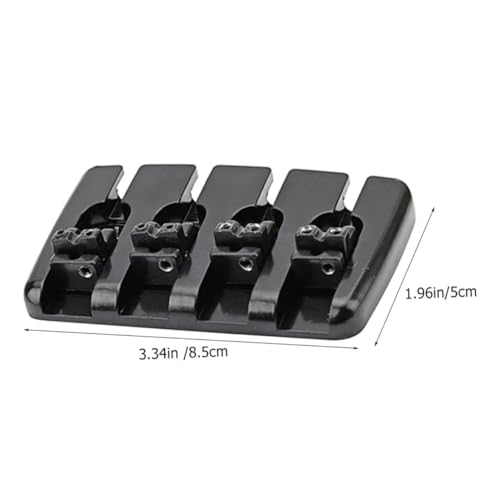Kit de remplacement complet vis pour chevalet de basse en métal noir - 2