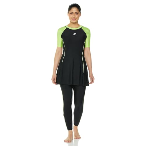 Image of Amazon Brand: Symactive - Swimming Suit for Women 2 Piece Swim Suit Set Full Body Swimming Costume for Woman Stretchable Fit Swimwear for Ladies