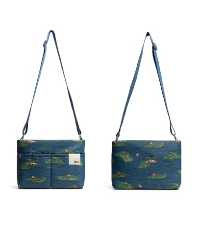 Image of DailyObjects Printed Retreat Sling Crossbody Bag For Girls, Men and Women| Crafted with soft-touch Polyester | One Spacious Main Zippered Compartment and Two Deep Slip Pockets | Detachable Strap