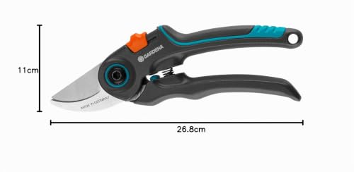 Gardena - Sxe9cateur ExpertCut : Sxe9cateur de prxe9cision, coupe bypass pour branches/rameaux/arbres fruitiers, diamxe8tre de coupe max. 22 mm, deux largeurs de poignxe9e rxe9glables (12203-20)
