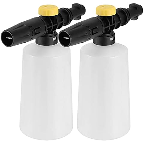 KEILEOHO 2 Pack 750ml Car Snow Foam Sprayer Bottle, Quick Release Snow Foam Lance, Adjustable Foam Cannon Foam Nozzle for K Series Cover