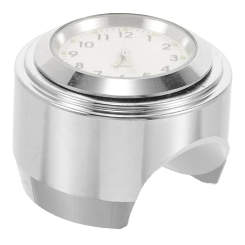 Cabilock Lenkerplan wasserdichte Lenkeruhr Motorrad-Temperaturhalterung Motorrad tischuhr Bootsuhr Motorradmontierte Stechuhr Motorrad Wanduhr Domino greift Motorrad Fahrradlenkeruhr Metall