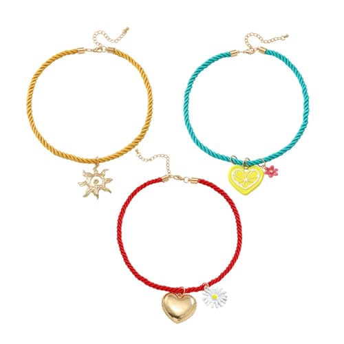 Collier tournesols et coeurs pour illuminer vos fetes