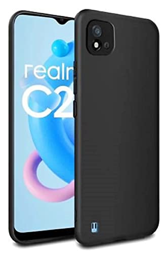 Image of Mobile Back Cover Case for Realme C11 (Silicone Case|CameraProtection|Black SC1510)