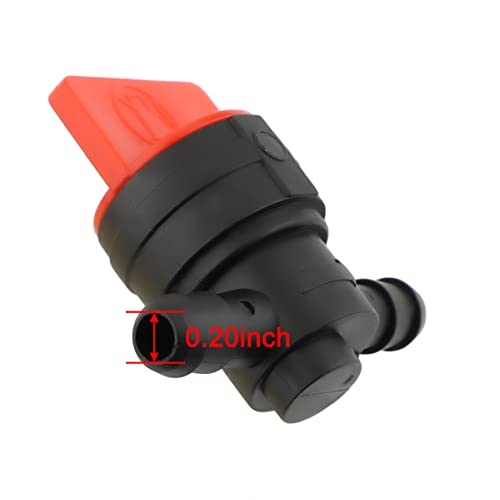 Panari 1/4" Fuel Hose Gas Inline Straight Cutoff Shut Off Valve Clamp For 493960 494768 698183 283207 95162S Oregon 07-406 Am36141 Am107340 Toro 1-603770 54-3150 #TOP4