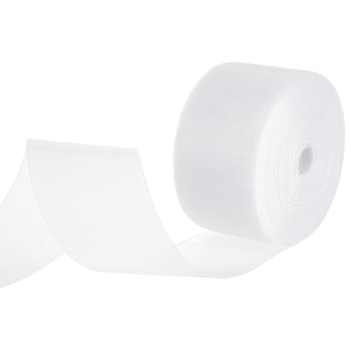 Buckram de draperie translucide 8.1cm ruban couture pour rideau fenêtre blanc