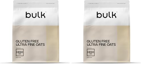 Bulk HARINA DE AVENA ULTRAFINA SIN GLUTEN, 1kg, 20 Dosis (Paquete de 2)