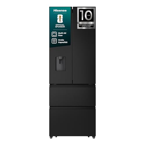 Hisense RF632N4WFE Kühl-Gefrierkombination, Schwarz, 70 x 200 cm