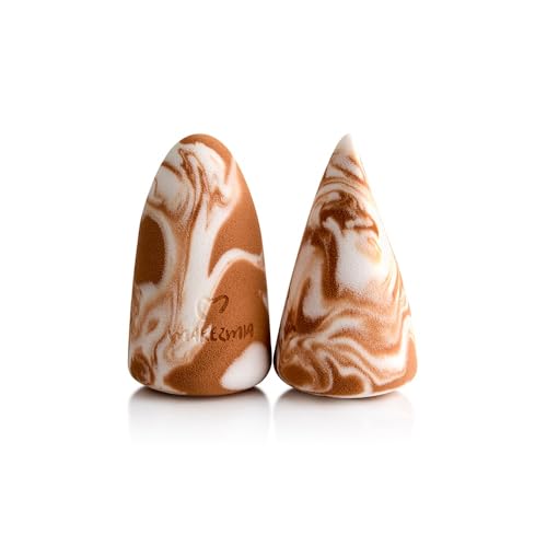 Image of Marble Pop Beauty Blender, Pink, Latex-free Foam, Teardrop Shape, Makeup Sponge for Foundation Application