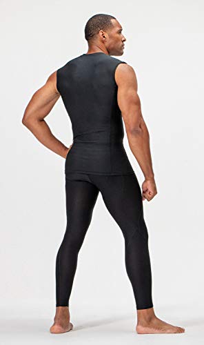 Image of DEVOPS 3 Pack Men's Athletic Compression Shirts Sleeveless