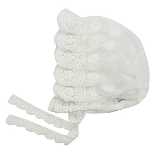 white lace bonnet