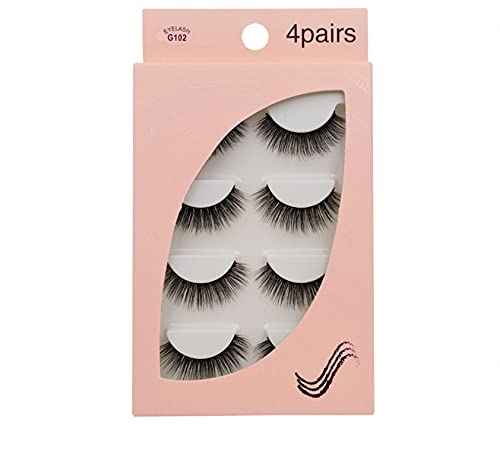 マツエク風❣️ふわふわ3d mink つけまつげ 柔らかミンク 4ペア