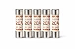 Pulsefuse® Assorted Plug Fuses - 1A, 2A, 3A, 5A, 7A, 10A, 13A, 15A, 20A Amp for UK 3-Pin Plugs, Sockets & Appliances | BS1362 Compliant (5 Pack - 20A)