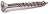 Simpson Strong Tie T10250WPB 10 x 2-1/2" Flat Head Star Drive Hardwood Decking Screws 316 Stainless Steel - 1750 per Package