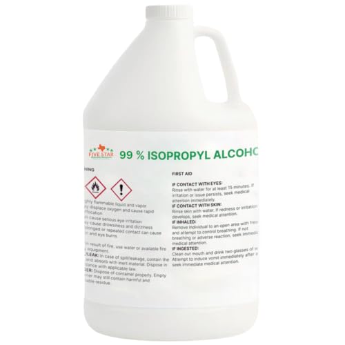 99% Pure Isopropyl Alcohol 99 Percent IPA 1 Gallon USP Grade Made in The USA (4 Quarts 1 Gallon 128 fl oz)