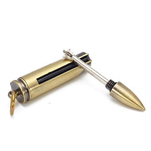 BOLLAER Matchstick Fire Starter, Fire Starter Flint Match Lighter Keychain Outdoor Camping Emergency