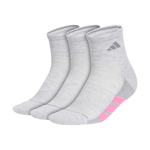 Image of adidas Women's All Day Training Socks 3 Pairs | 3-Pack, Targeted Cushioning, Arch Support, Breathable Moisture-Wicking, Reinforced Heel & Toe, All-Day Comfort
