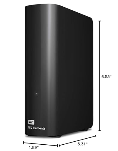 Image of Western Digital 4TB Elements Desktop External Hard Drive, USB 3.0 for plug-and-play storage - Western DigitalBWLG0040HBK-NESN