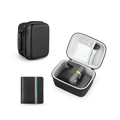 Étui Housse et Albums Photos Yinke pour Polaroid Now 9027/9056/9055, Now+ 9062, Onestep+ 9010, Onestep 2 VF 9020, Coque Rigide Rangement Sac de Voyage (Noir)