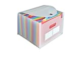 Chemise accordéon à poches : fabriquée en matière plastique, légère et pour une utilisation , chemises à billets accordéon