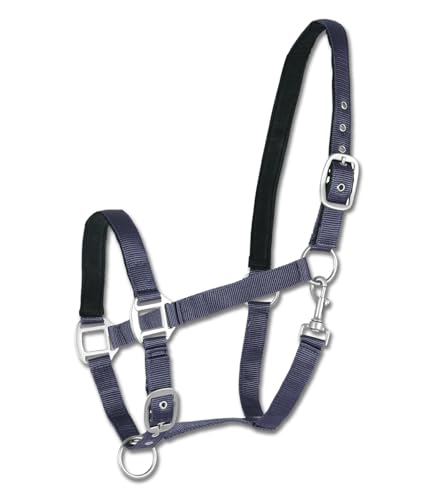 Waldhausen Perlonhalfter Satin, blau, WB