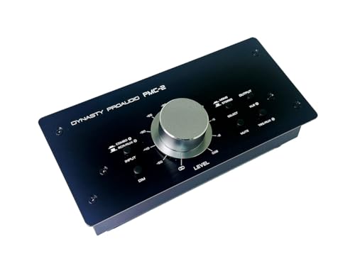 Image of DYNASTY PROAUDIO PMC-2 Premium Passive 2 x 2 Studio Monitor Volume Controller- Black