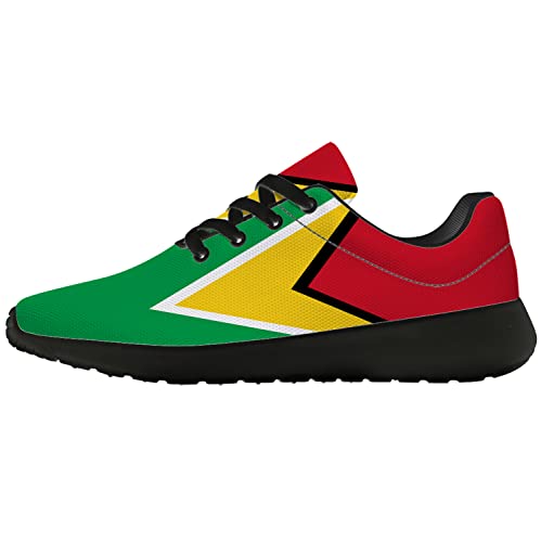 Flag of Guyana Shoes Womens Mens Tennis Walking Shoes Lightweight Breathable Fashion Sneakers Gifts for Her,Him