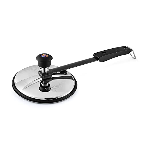 Image of Hard Anodized Induction Base Handi Shape Pressure Cooker with Stainless Steel Inner Lid (ISI Approved & 5 Years Warranty)