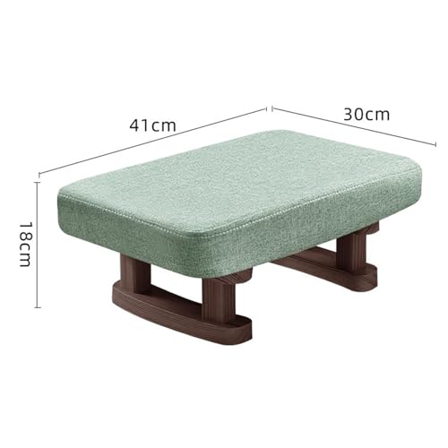 Taburete pequeño de lino para solucionar la falta de asiento 4