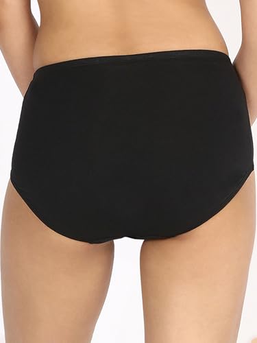 Image of NYKD (NYP104 Comfortable & Breathable Cotton Panty Set for Women (Pack of 3) | High Rise & Full Coverage Brief with Anti Odor Properties | Super Soft & Concealed Elastic for All Day Comfort