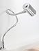3W LED Bettleuchte Leseleuchte Flexleuchte Nachttischlampe Bettlampe Leselampe c, SET:1er SET