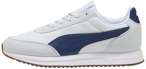 PUMA Erwachsene R78 Lightwind Sneakers 43, White Blue Jewel Silver Mist Gray