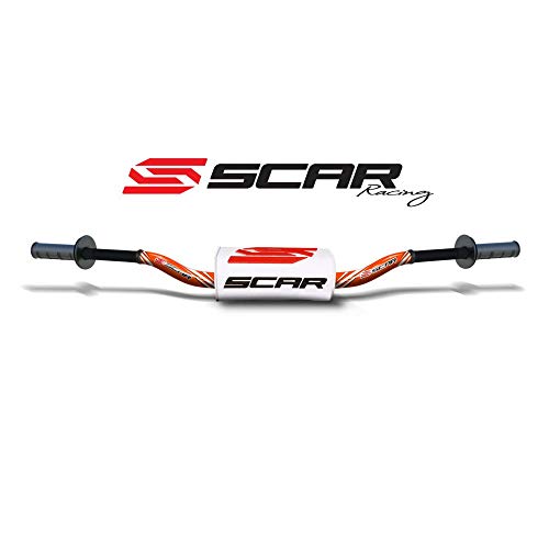 Guidon 28.6mm Scar O² McGrath aluminium orange haute finition et mousse
