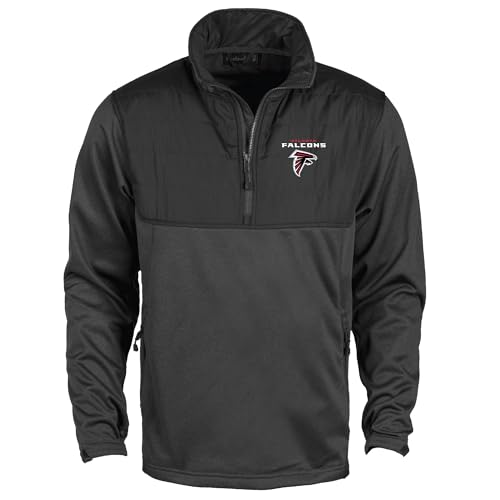 Image of Dunbrooke Pathfinder Teflon coated 1 /4 zip tech fleece with polyester shell and zippered pockets