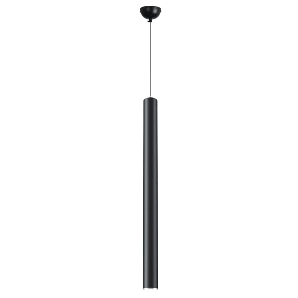 Lámpara colgante cilíndrica de tubo largo para iluminar tu dormitorio con luz cálida