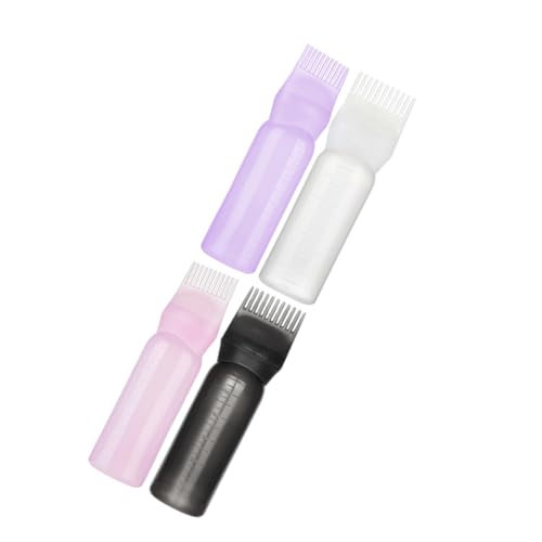 SOESFOUFU 4 Pack Hair Dye Bottles Root Comb Applicators for Hair Coloring Continuous Spray Bottle